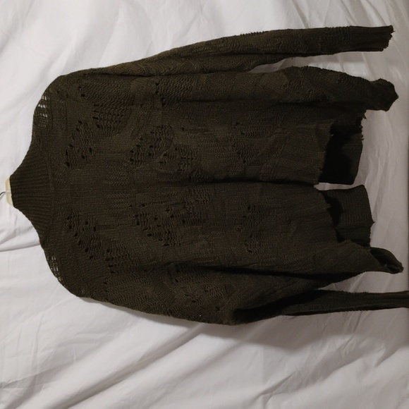 SALE! Zadig & Voltaire Deluxe Open Front Open Knit Batwing Cardigan - Picture 6 of 9